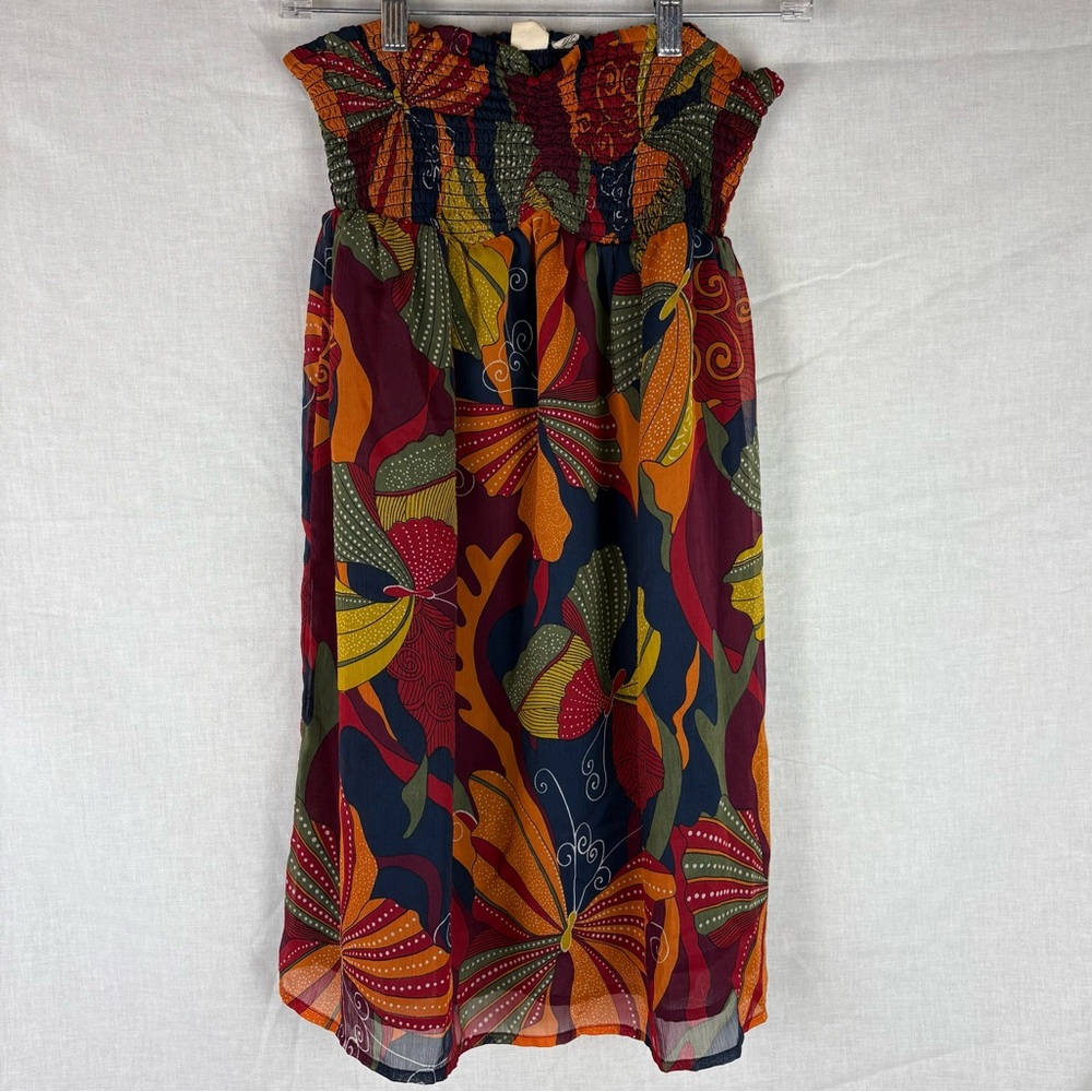 Roxy Flowy Nights Strapless Mini Dress